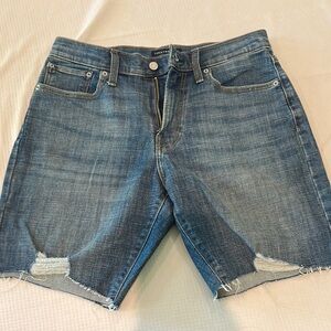 Lucky Brand Blue Distressed Denim Shorts